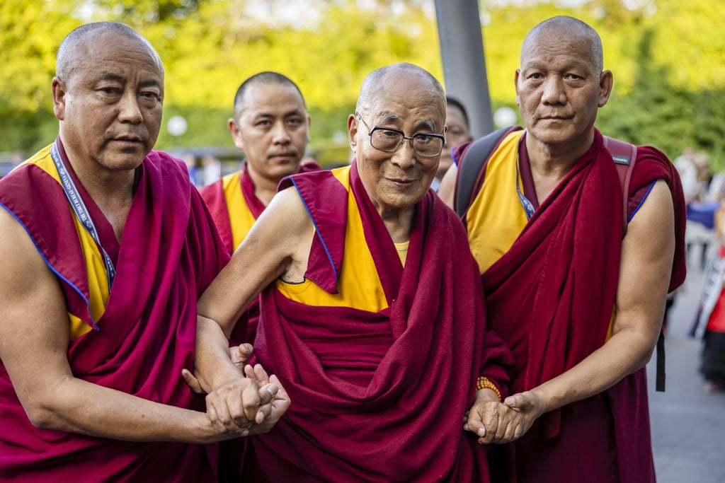 The Dalai Lama (centre) has not been in Tibet since 1959. Photo: EPA-EFE