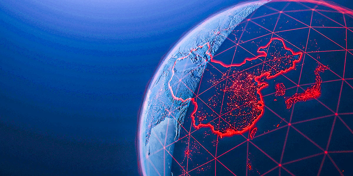 3d iillustration of globe with China corona virus Spreads in Asia