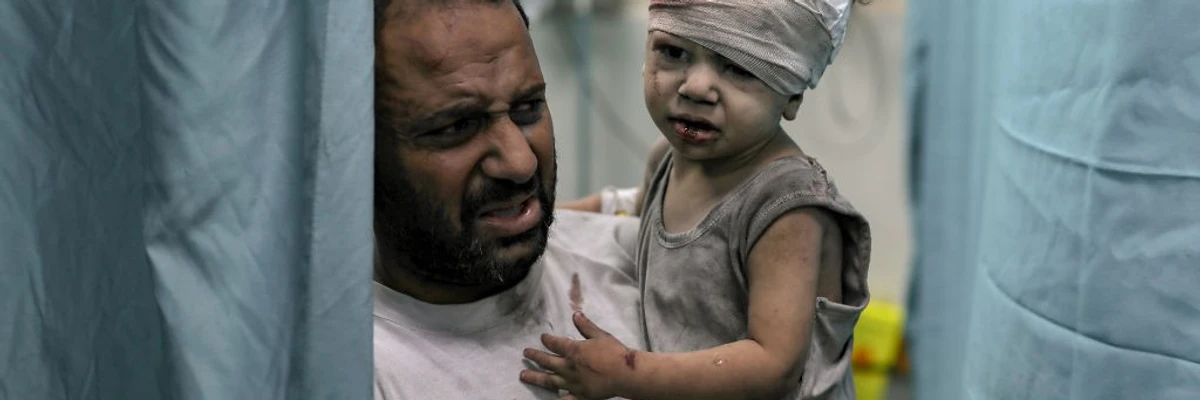 an-injured-child-is-brought-to-the-nassr-hospital-after-the-israeli-airstrikes-in-khan-yunis-gaza-on-october-19-2023