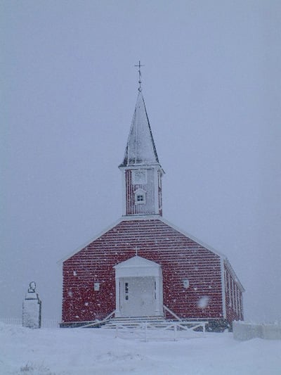 Nuuk's Cathedral in the old Colony Harbour in Nuuk, Greenland @ Jan Oberg, TFF 2005